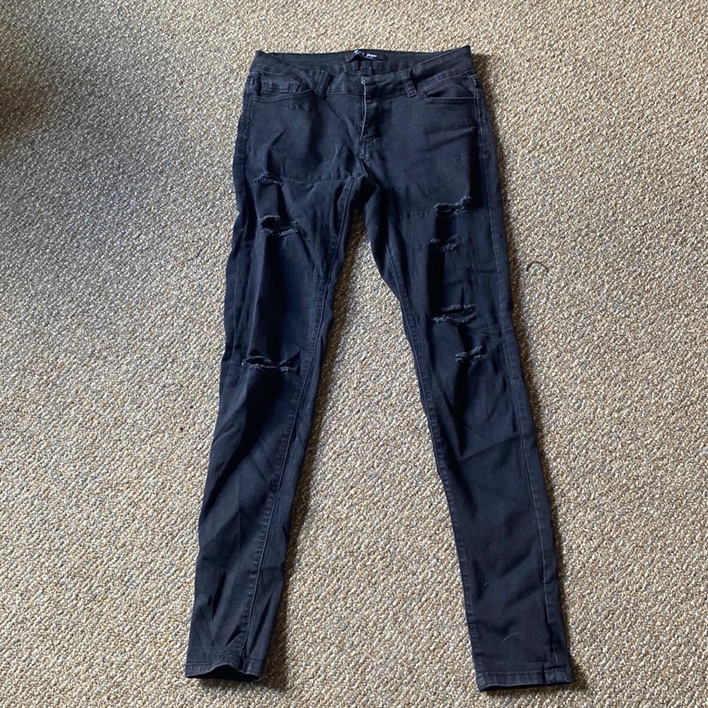 Black Ripped Jeggings